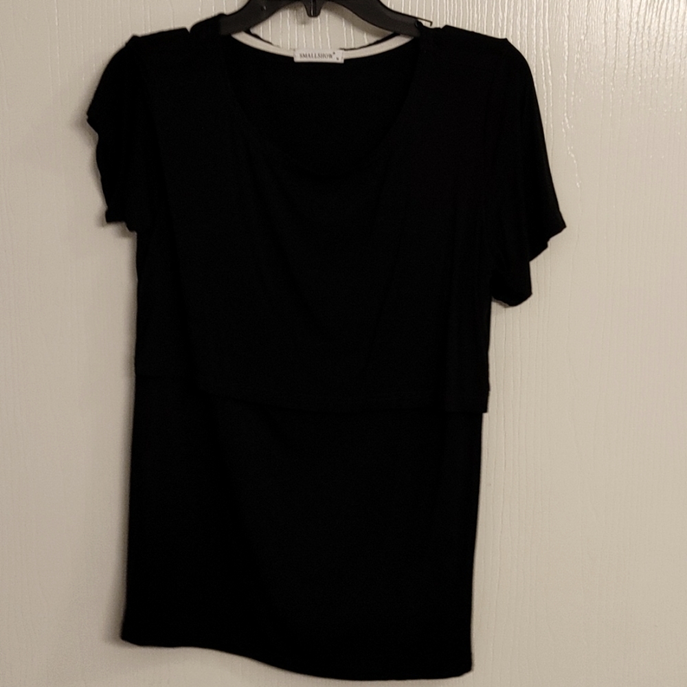 Smallshow nursing maternity top medium black